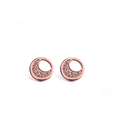 VUCH Rose Gold Moon Earrings