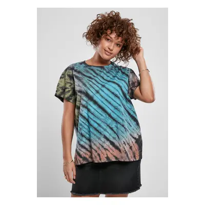 Women's T-shirt Tie Dye Boyfriend Tee black