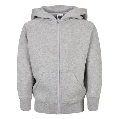 Boys' zip-up sweatshirt grey