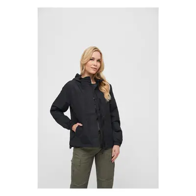 Women's summer windbreaker with front zipper black