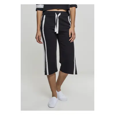 Women's Strappy Terry Culotte Black/White