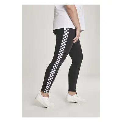 Women's Plaid Leggings Blk/Chess