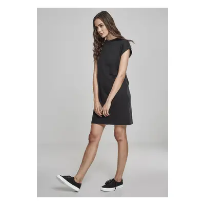 Women's Turtle Extended Shoulder Dress - Black