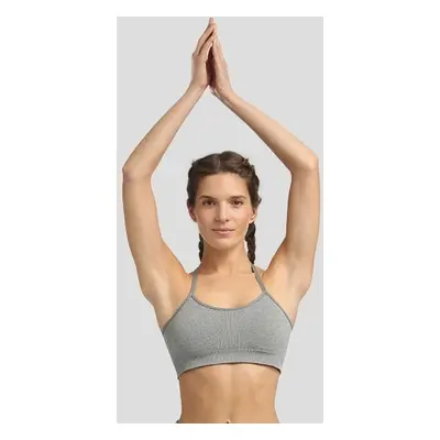 DIM SPORT SEAMLESS CROP TOP - Women's sports bra - gray