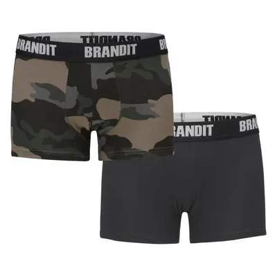 Men's Boxer Shorts Logo Pack Dark Camouflage/Black