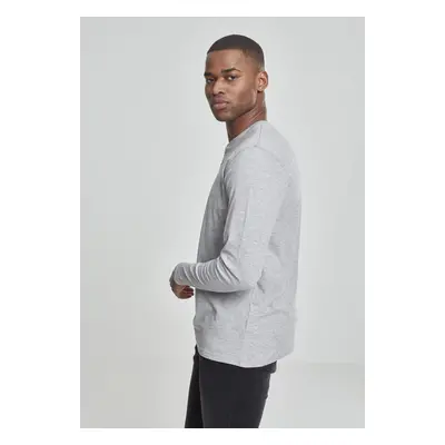 Basic T-shirt Henley L/S grey