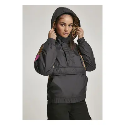 Women's Jacket AOP Mixed Pull Over Black/leo