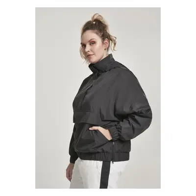 Women's Panel Pull Over Black Jacket