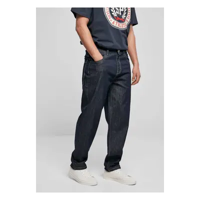 Men's 3D Embroidery Jeans Navy Blue