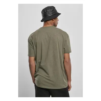 Oversize Melange Tee dark green melange