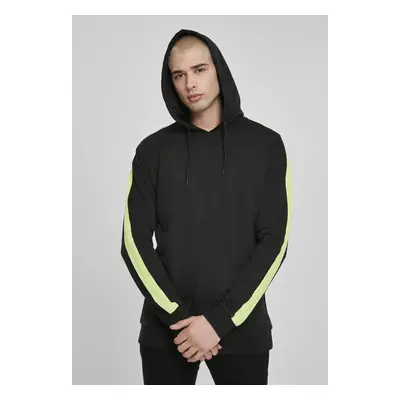 Neon striped hood black/electro-lime