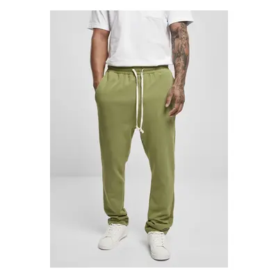 Organic sweatpants with a low crotch, newolive