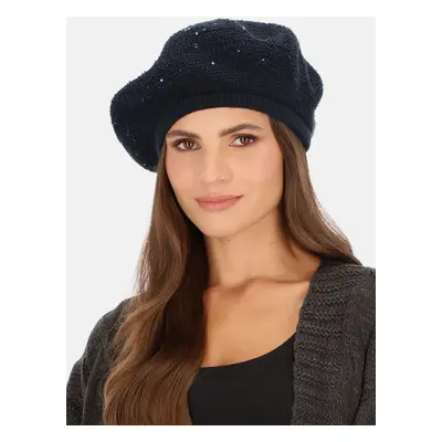 L`AF Woman's Beret Piwonia Navy Blue