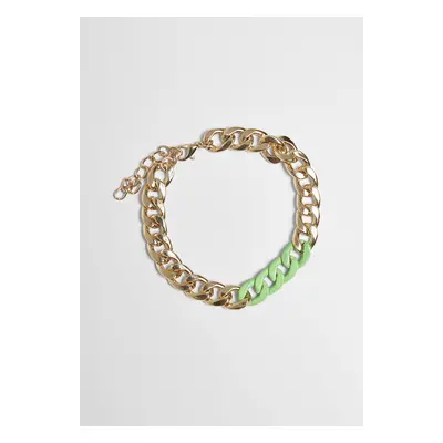 Colorful Base Bracelet - Gold Color/Neon Green