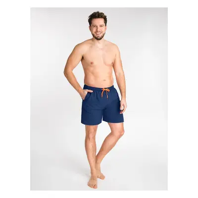 Yoclub Man's Swimsuits Men's Beach Shorts Navy Blue