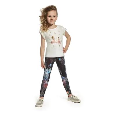 Bas Bleu SHIMER girls' elastic leggings with a comfortable welt