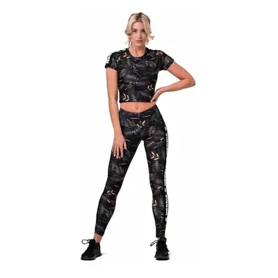 Women's T-shirt Nebbia Ocean Selected Crop top Active volcanic black