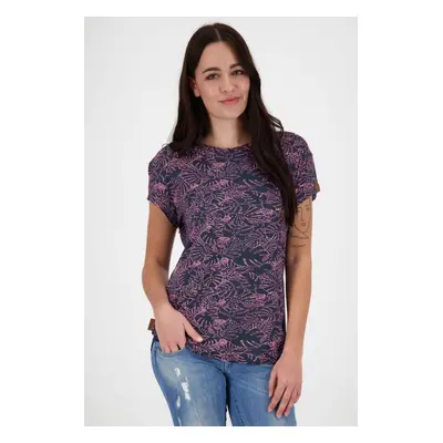 Navy blue women's patterned T-shirt Alife and Kickin