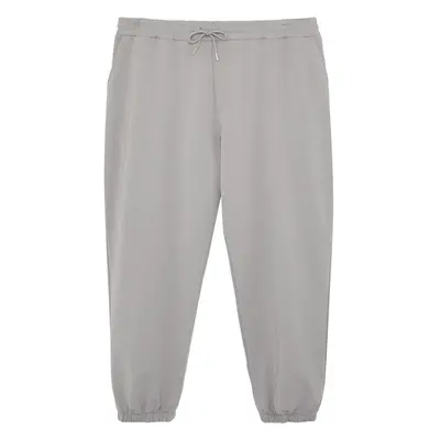 Trendyol Plus Size Grey Oversize 100% Sweatpants