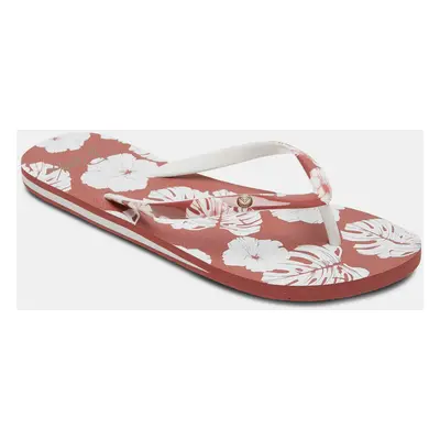 Brick Flowered Flip-Flops Roxy - Women