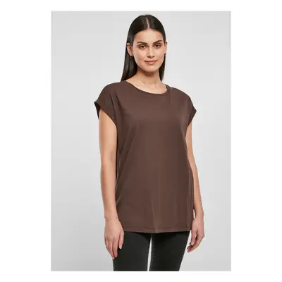 Women's Organic T-Shirt with Extended Shoulder Brown