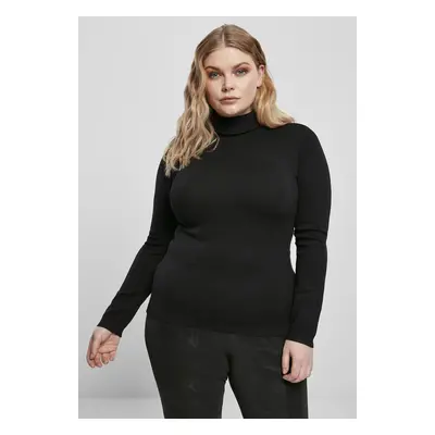 Women's basic turtleneck black