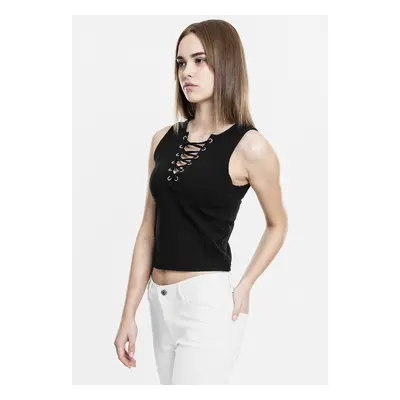 Women's lace top black