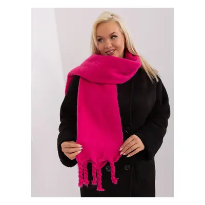 Women's fuchsia long scarf