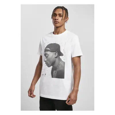 Tupac Cracked Background Tee White