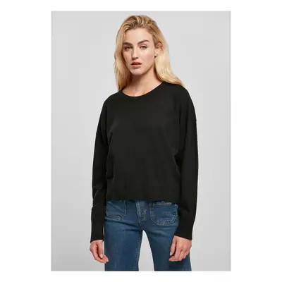 Women's Eco Viscose Oversized Sweater - Black