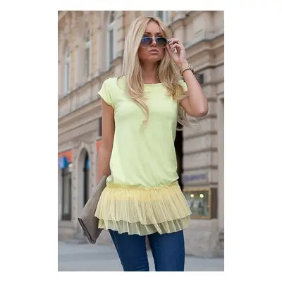 Lemon tunic with tulle