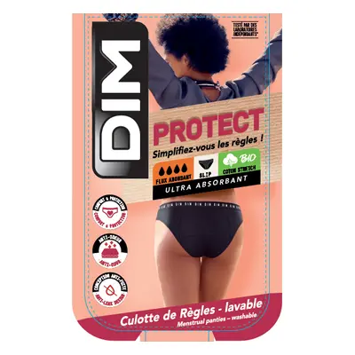 DIM MENSTRUAL NIGHT SLIP - Night and day menstrual panties - body - blue