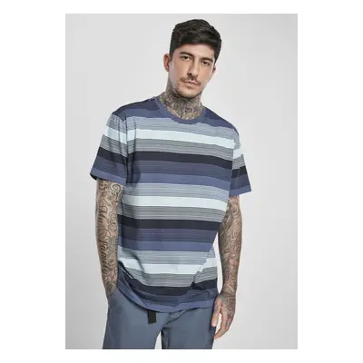 Yarn Dyed Sunrise Stripe Vintageblue T-Shirt