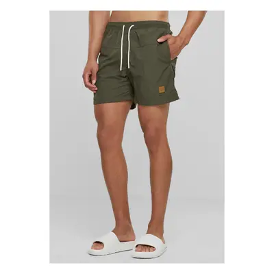 Men's Swimsuit Block Olive