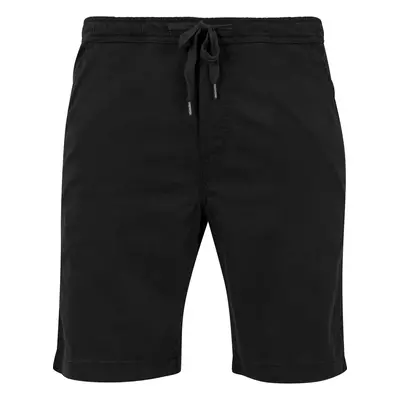 Stretch Twill Joggshorts Black