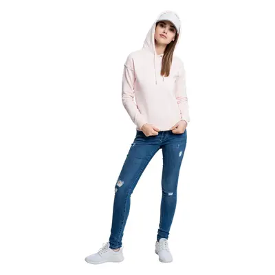 Women's pink hooded