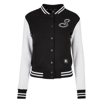 Women's Starter Sweat College Jacket Black/White