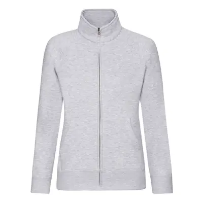 Grey women's sweatshirt with stand-up collar Fruit of the Loom