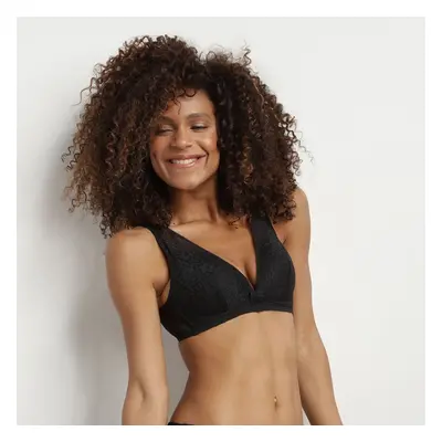 DIM SUBLIM TRIANGLE BRA - Women's lace bra without bones - black