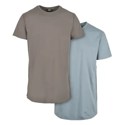 Pre-Pack Shaped Long Tee 2-Pack Asphalt/Powder Blue