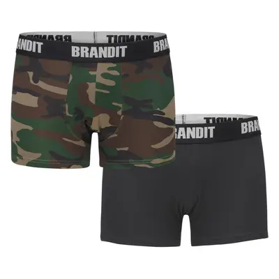 Logo 2er Pack Boxer Shorts woodland/black