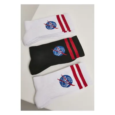 NASA Insignia 3-Pack Socks White/Black/White