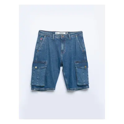 Big Star Man's Bermuda Shorts Dark Denim-522