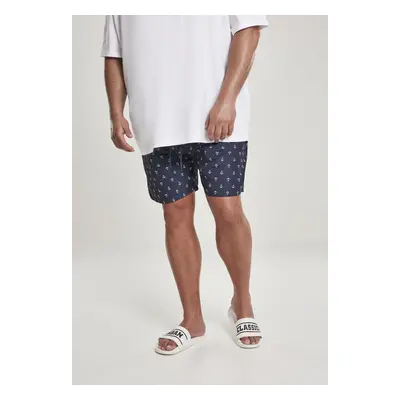 Patterned swimsuit shorts anchor/navy