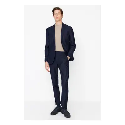 Trendyol Navy Blue Slim Fit Trousers