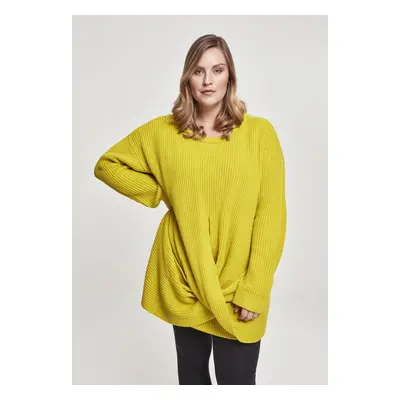 Women's Wrap Sweater - Yellow