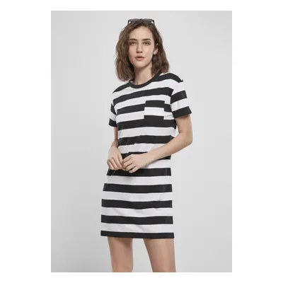 Women's dress Stripe Boxes black/white