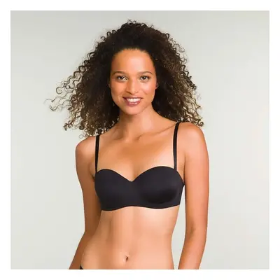 DIM WIREFREE STRAPLESS BRA - Women's bra with removable straps - black