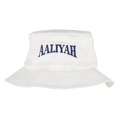 Aaliyah Logo Bucket Hat White