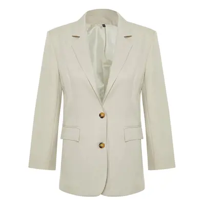 Trendyol Beige Woven Regular Blazer Jacket